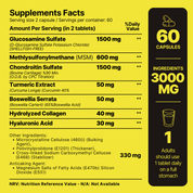 Glucosamine Collagen Chondroitin 3000mg with Turmeric, MSM, Hyaluronic Acid & Boswellia Serrata