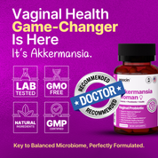 Vaginal Probiotic (Odor, pH, Flora) Akkermansia Women 10 Billion Pre-Probiotic