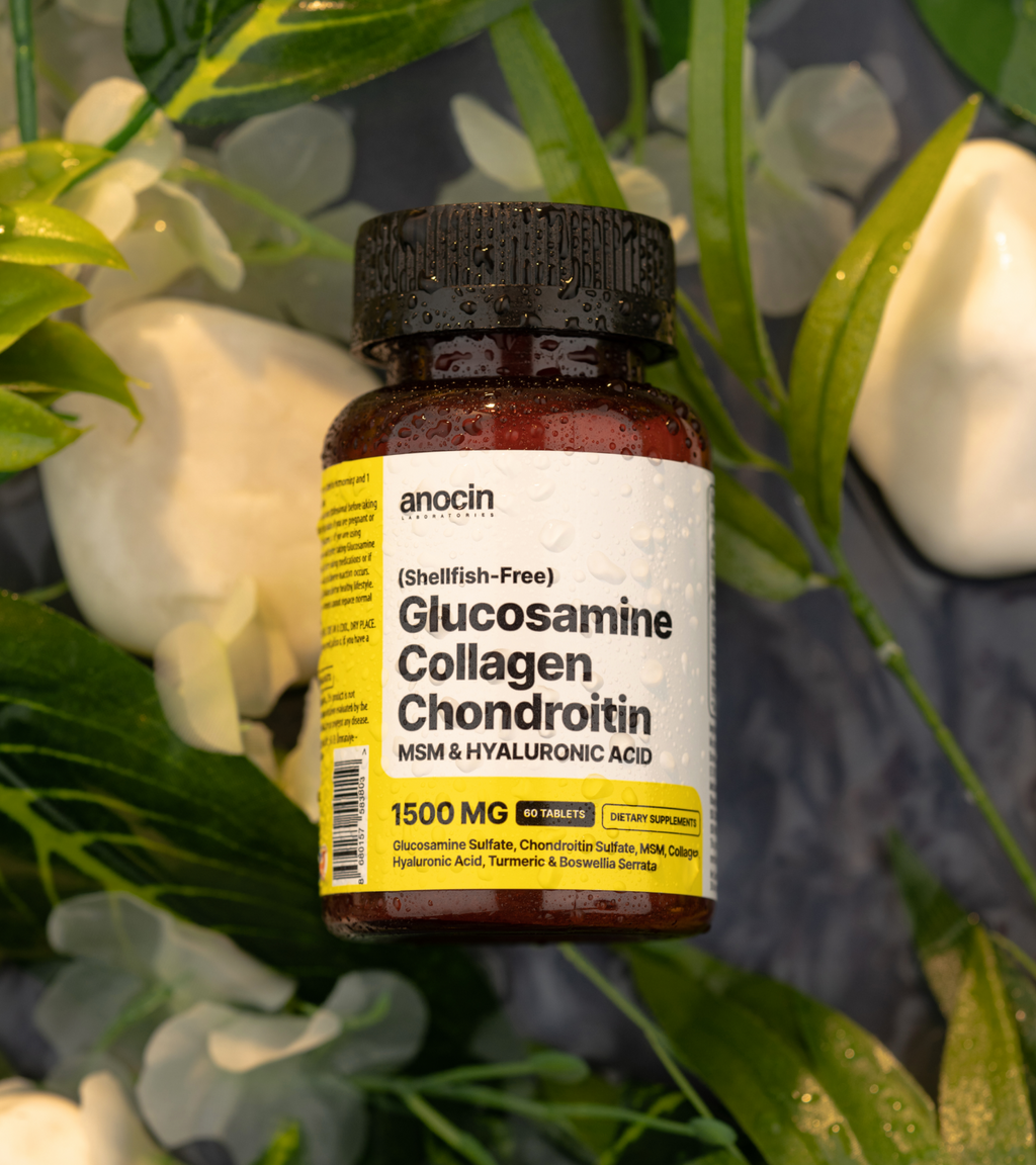 1500 mg Glucosamine, Collagen, Chondroitin, MSM, Hyaluronic Acid & Cur