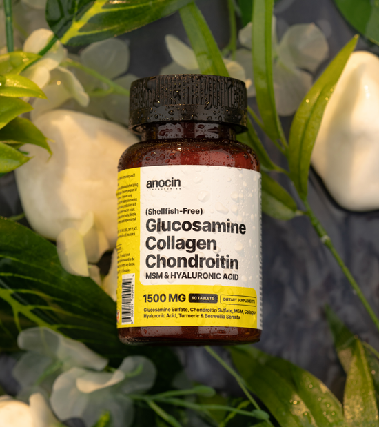 1500 mg Glucosamine, Collagen, Chondroitin, MSM, Hyaluronic Acid & Cur